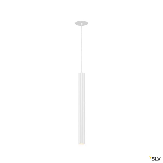 SLV HELIA 45, Pendelleuchte, LED, 3000K, rund, weiß, flache Rosette, 9W