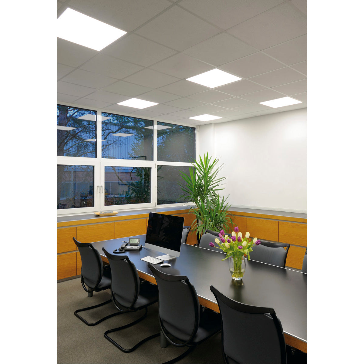 SLV LED PANEL für Rasterdecken, weiss, 230V, 4000K, 620x620mm