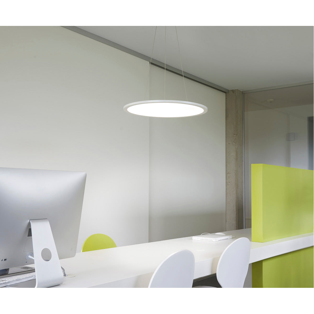 SLV LED PANEL ROUND, Pendelleuchte , weiss, 360LED, 40W, dimmbar 1-10V, 4000K