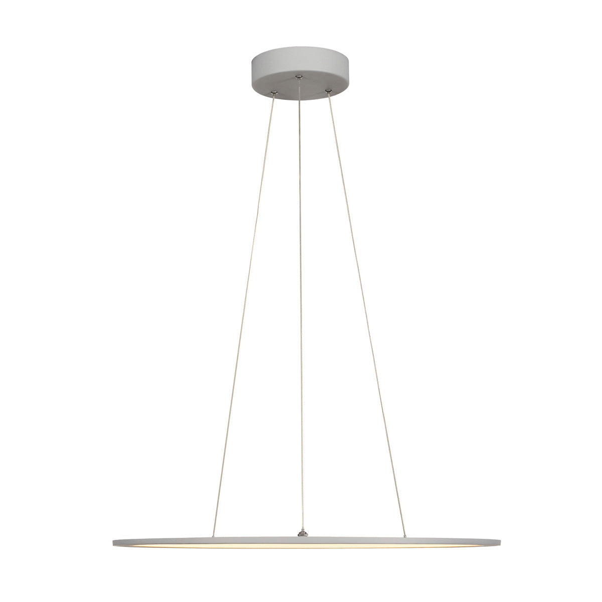 SLV LED PANEL ROUND, Pendelleuchte , silbergrau, 360LED, 40W, dimmbar 1-10V, 2700K