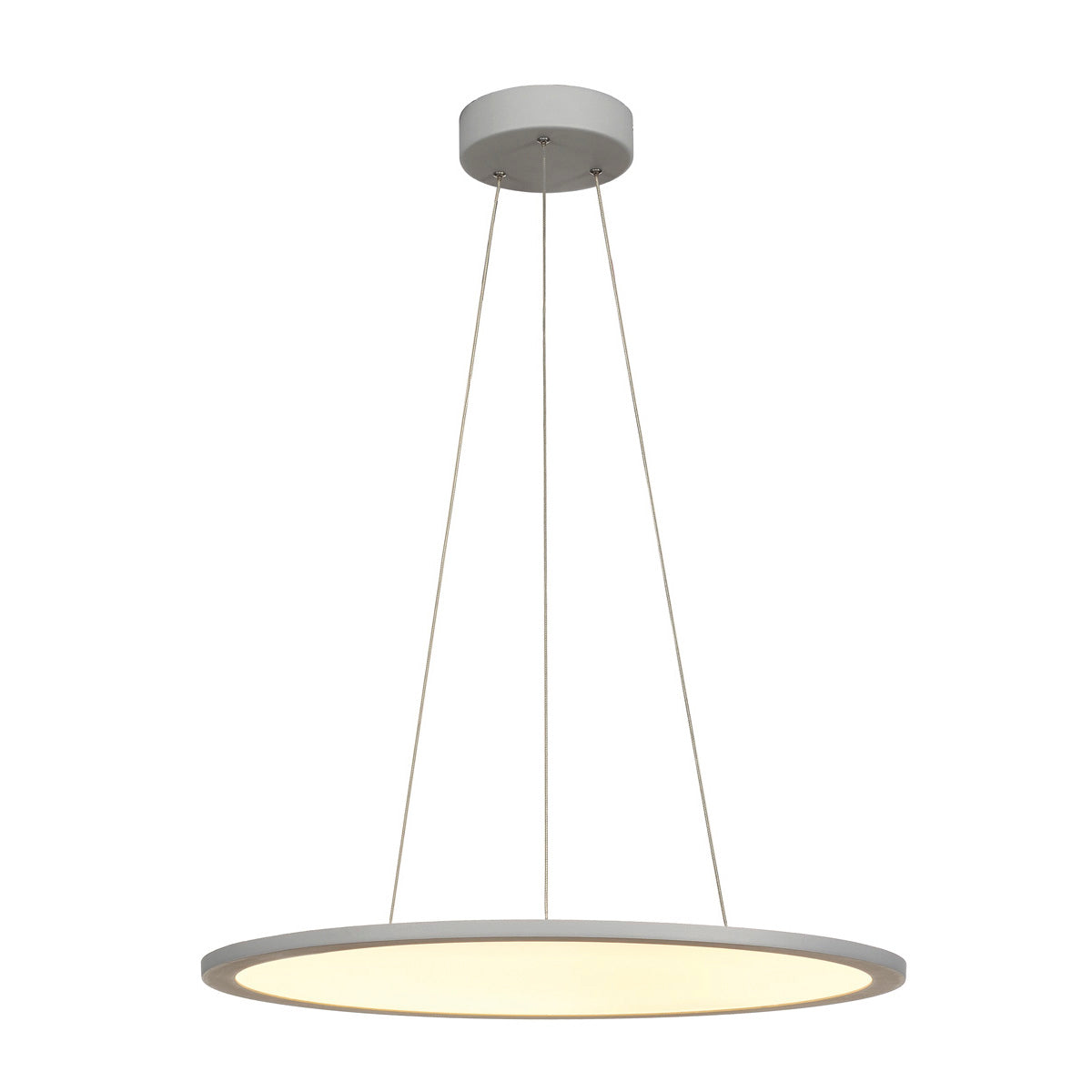 SLV LED PANEL ROUND, Pendelleuchte , silbergrau, 360LED, 40W, dimmbar 1-10V, 3000K