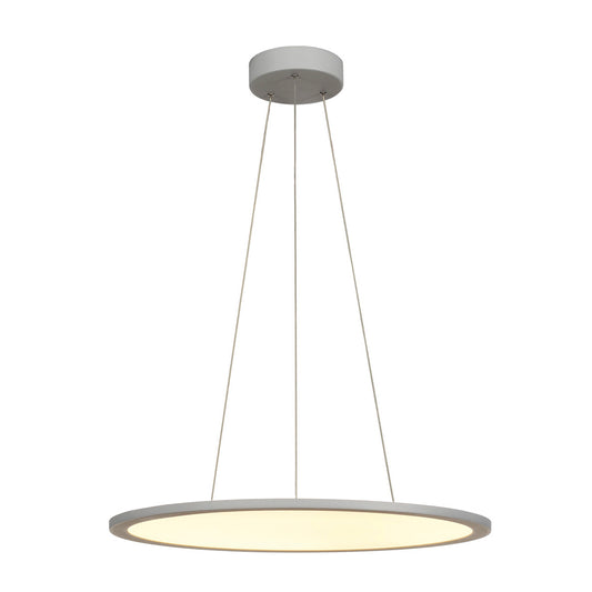 SLV LED PANEL ROUND, Pendelleuchte , silbergrau, 360LED, 40W, dimmbar 1-10V, 3000K