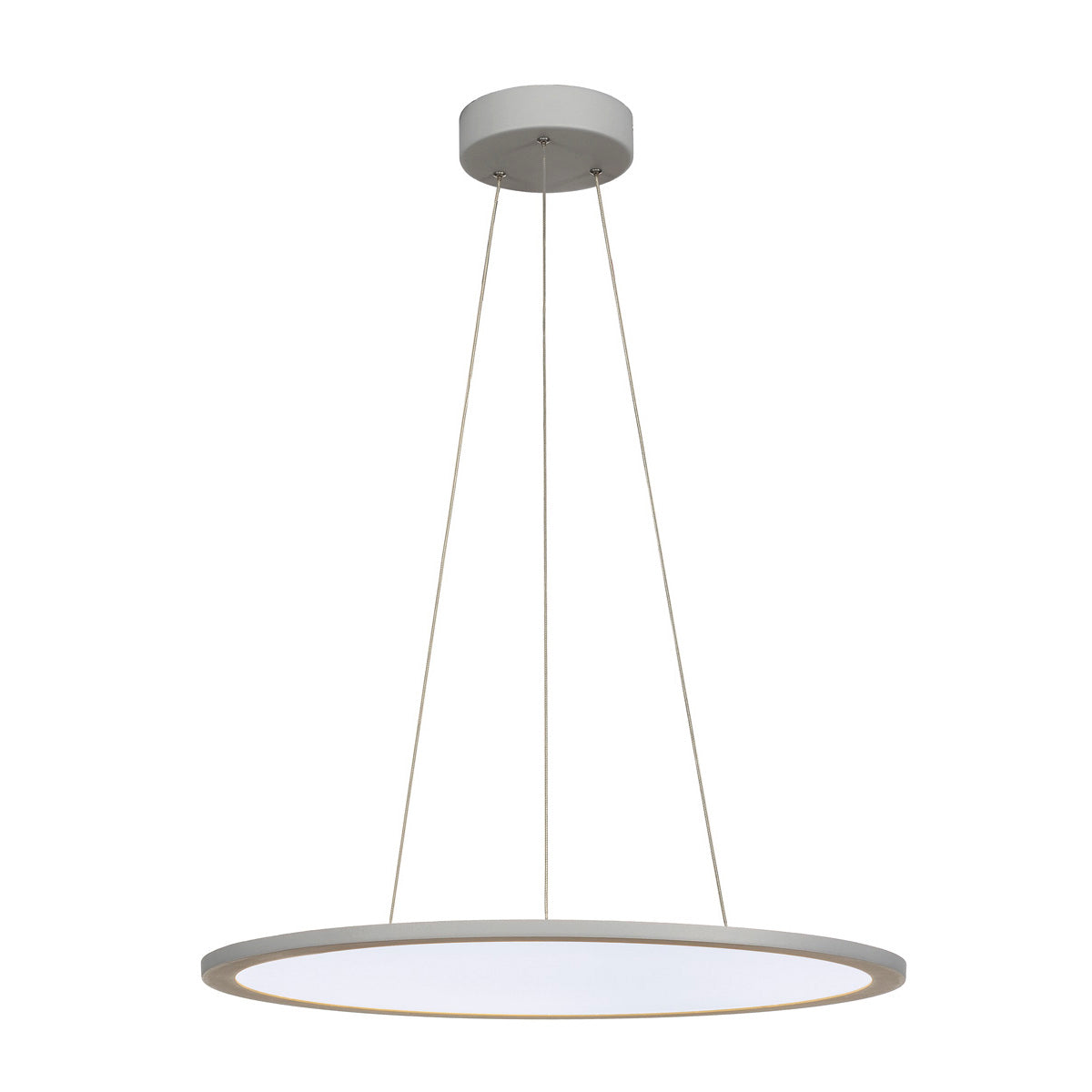 SLV LED PANEL ROUND, Pendelleuchte , silbergrau, 360LED, 40W, dimmbar 1-10V, 4000K