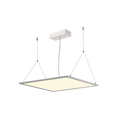 SLV I-VIDUAL, LED-Panel für Rasterdecken, 4000K, silbergrau, L/B 59,5/59,5 cm