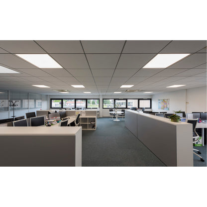 SLV I-VIDUAL, LED-Panel für Rasterdecken, 4000K, silbergrau, L/B 59,5/59,5 cm