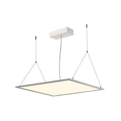 SLV I-VIDUAL, LED-Panel für Rasterdecken, 4000K, silbergrau, L/B 61,7/61,7 cm