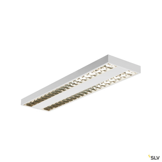 SLV RASTO, Deckenleuchte, LED, 3000K, weiß, L/B/H 120,4/30,4/5,8 cm, 3900lm, zur Pendelleuchte umrüstbar