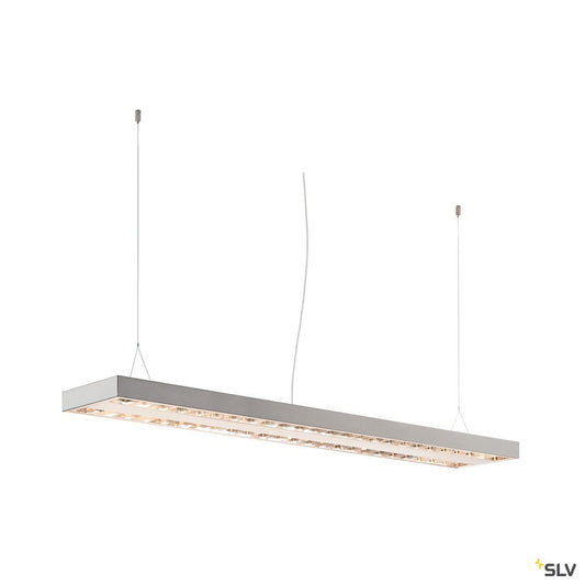 SLV RASTO, Deckenleuchte, LED, 3000K, weiß, L/B/H 150,4/30,4/5,8 cm, 6400lm, zur Pendelleuchte umrüstbar