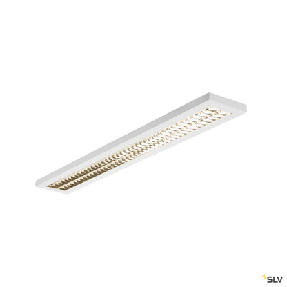 SLV RASTO, Deckenleuchte, LED, 3000K, weiß, L/B/H 124,5/17,5/4 cm, 4100lm, zur Pendelleuchte umrüstbar, 36 W