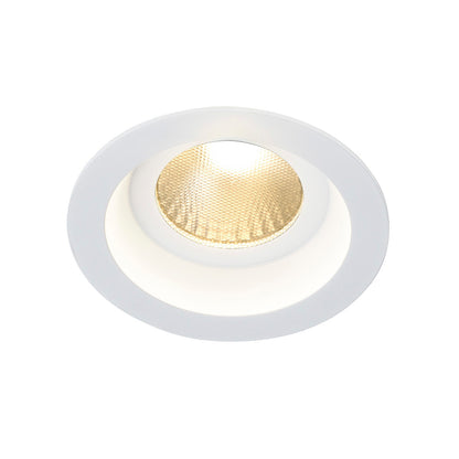 SLV BOOST IP44 9W Downlight, rund, weiss, 9W LED, warmweiss