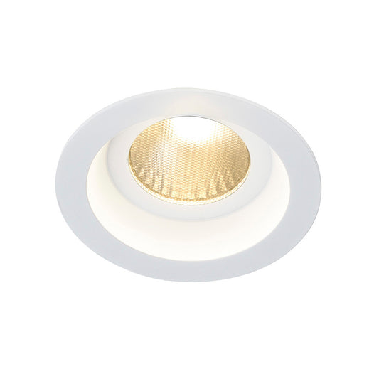 SLV BOOST IP44 9W Downlight, rund, weiss, 9W LED, warmweiss