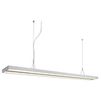 SLV KUNO Pendelleuchte, silber- grau, 2xT5 35W, inkl. PMMA Diffusor