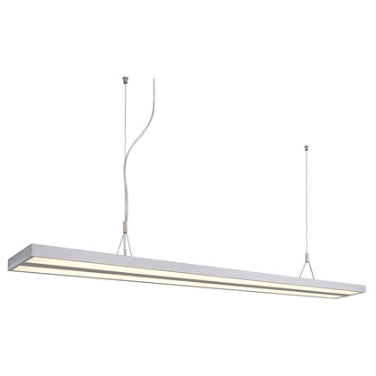 SLV KUNO Pendelleuchte, silber- grau, 2xT5 35W, inkl. PMMA Diffusor