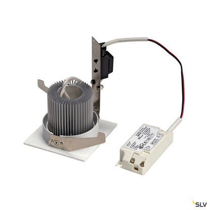 SLV CONTONE Downlight, schwenkbar, eckig, weiss, 13W LED, warmweiss