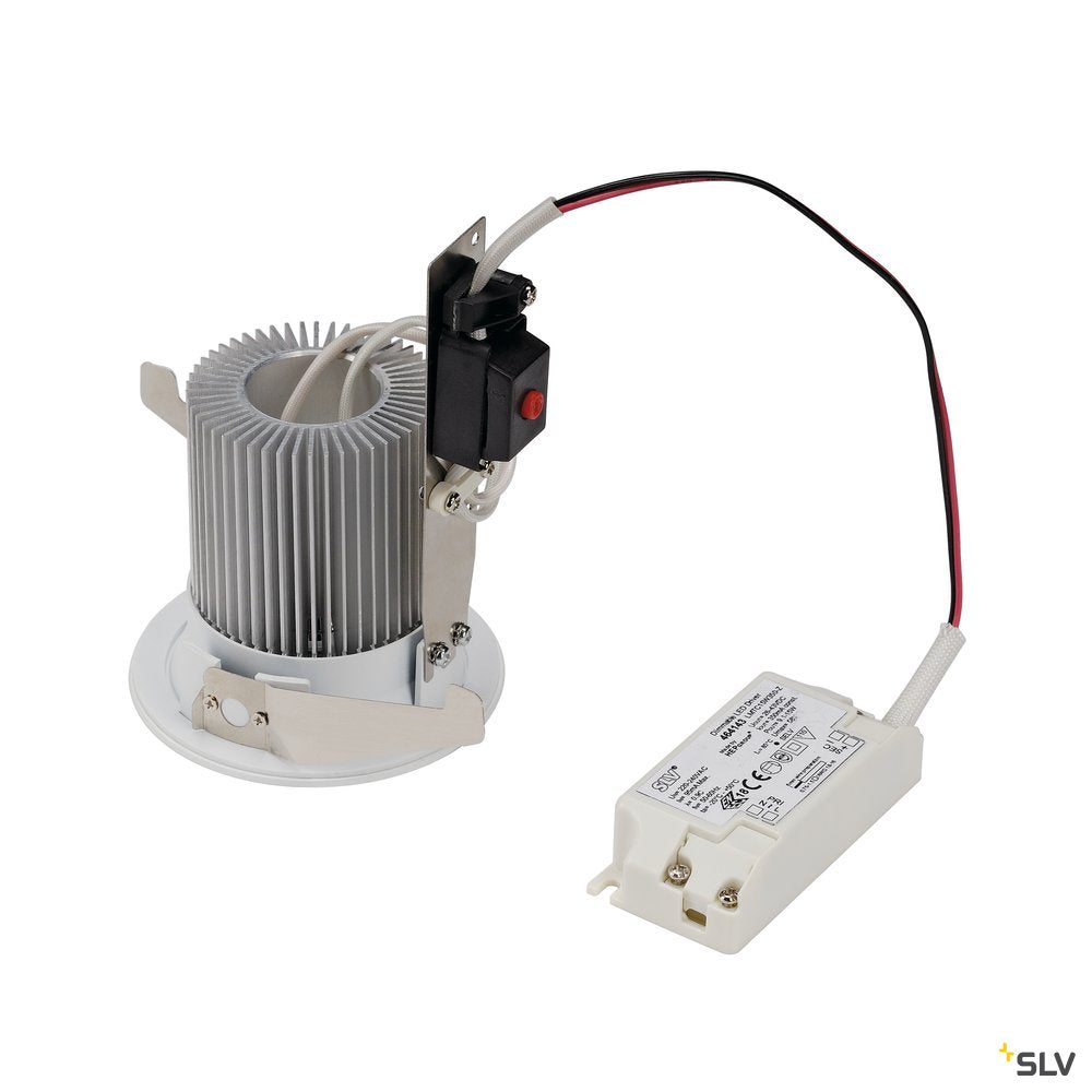 SLV CONTONE Downlight, rund, weiss, 13W LED, warmweiss, IP44
