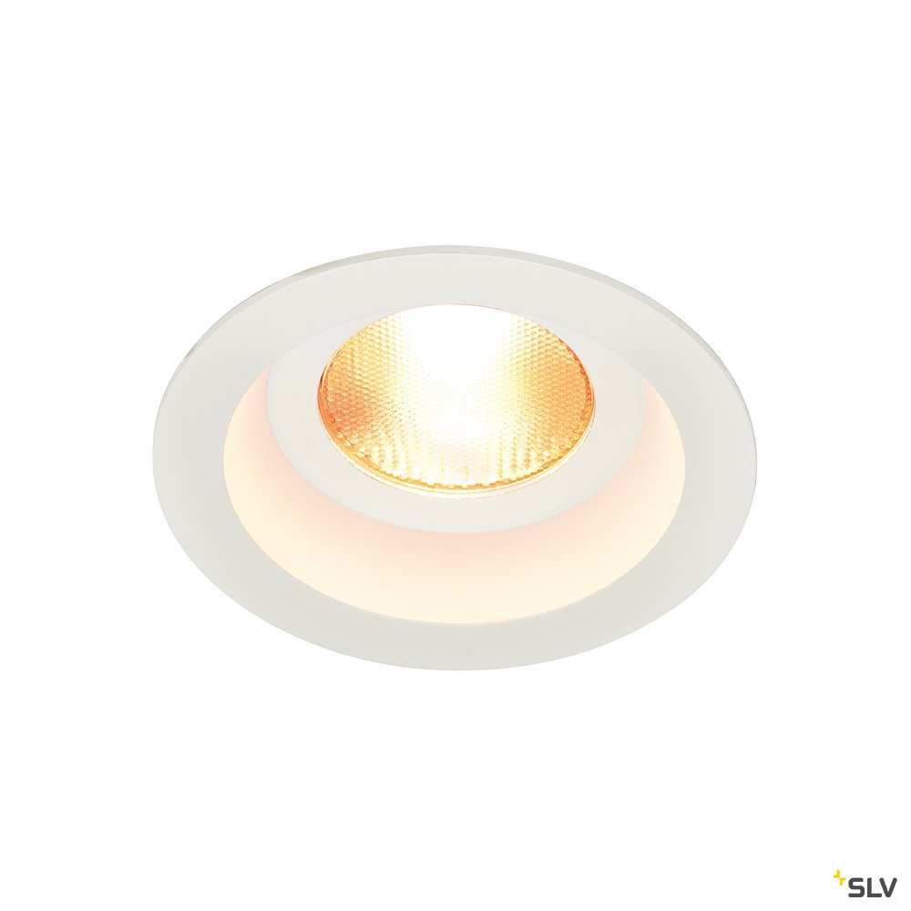SLV CONTONE Downlight, rund, weiss, 13W LED, warmweiss, IP44