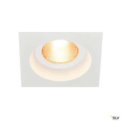 SLV CONTONE Downlight, eckig, weiss, 13W LED, warmweiss, IP44