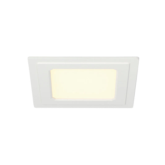 SLV SENSER Einbauleuchte, eckig, weiss, 6W, 3000K
