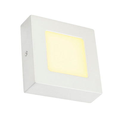 SLV SENSER Wand- und Decken- leuchte, eckig, weiss, 6W, 3000K