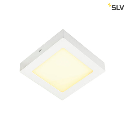 SLV SENSER Wand- und Decken-leuchte, eckig, weiss,10W, 3000K