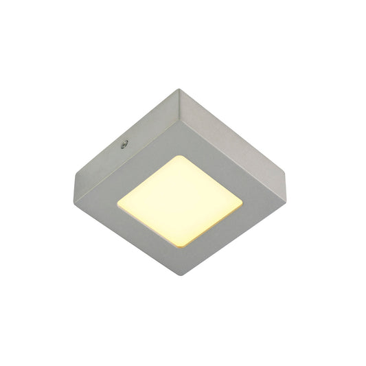 SLV SENSER Wand- und Decken- leuchte, eckig, silbergrau, 6W, 3000K