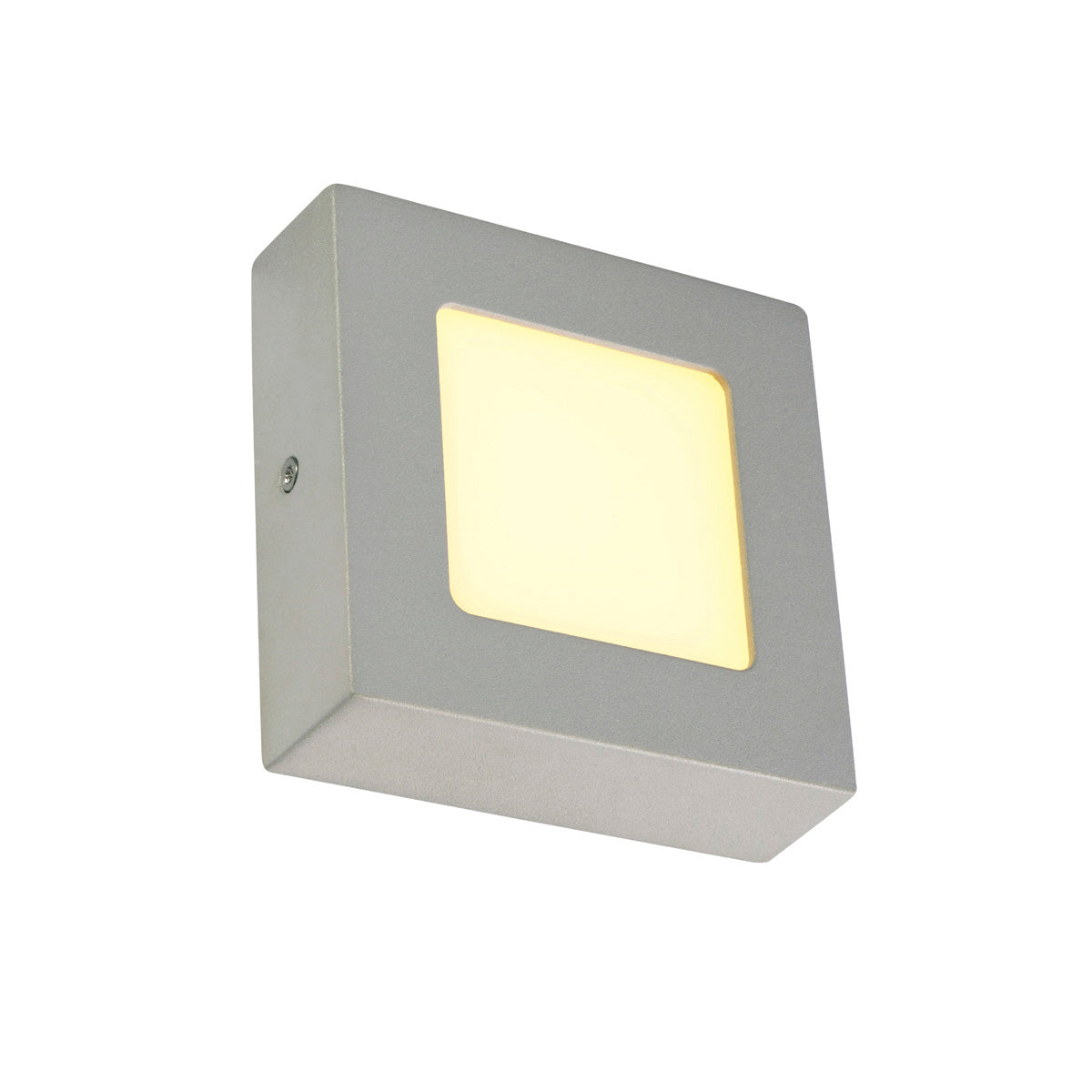 SLV SENSER Wand- und Decken- leuchte, eckig, silbergrau, 6W, 3000K