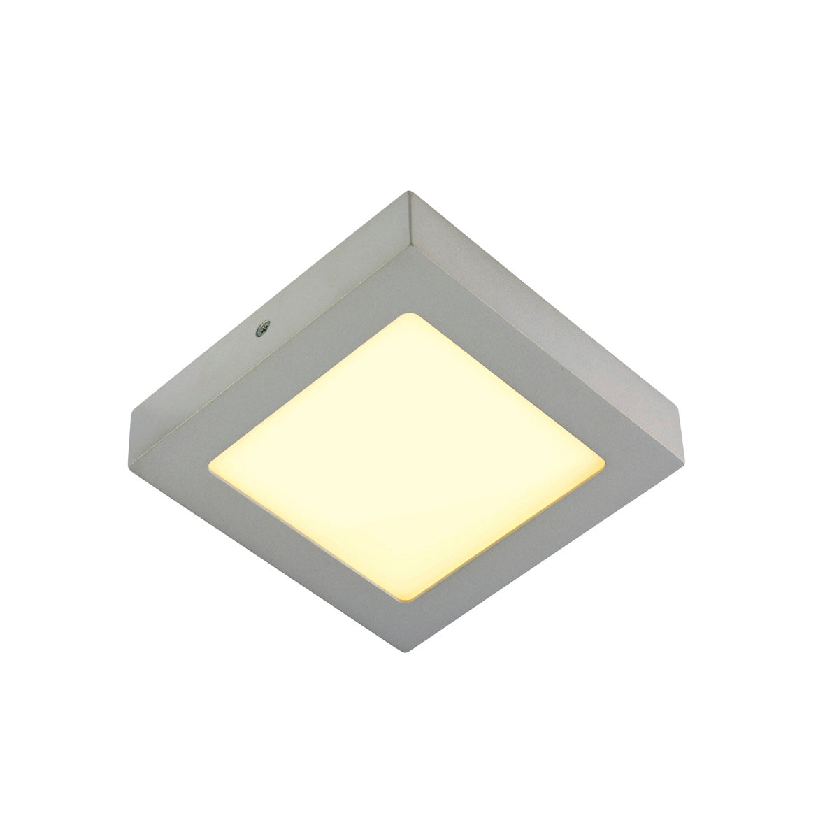 SLV SENSER Wand- und Decken- leuchte, eckig, silbergrau, 10W, 3000K