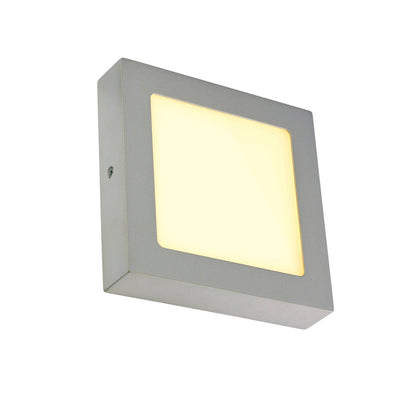 SLV SENSER Wand- und Decken- leuchte, eckig, silbergrau, 10W, 3000K