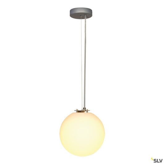 SLV ROTOBALL 25 Pendelleuchte, weiss, E27, max. 24W