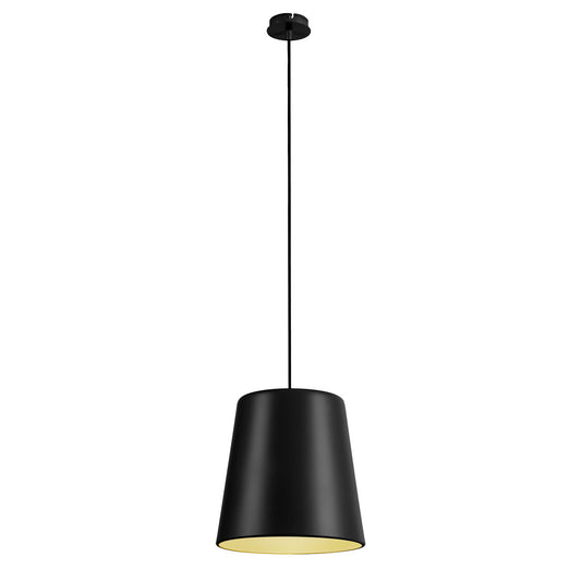 SLV NEW TINTO Pendelleuchte, mattschwarz/messing, E27