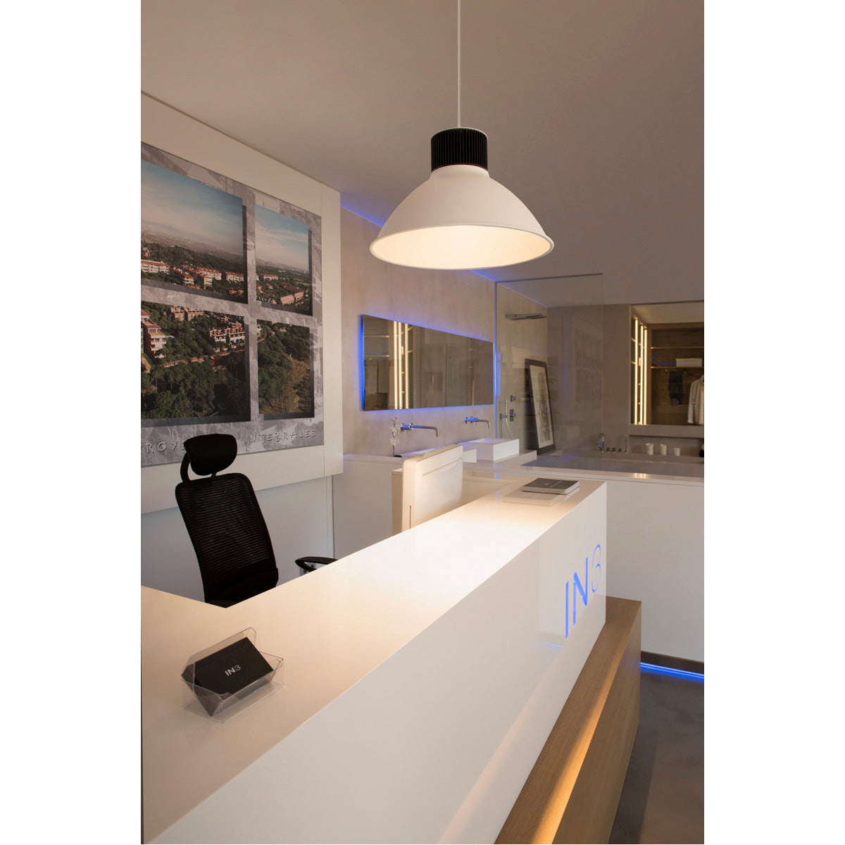 SLV PENTULI LED Pendelleuchte 38, groß, weiss