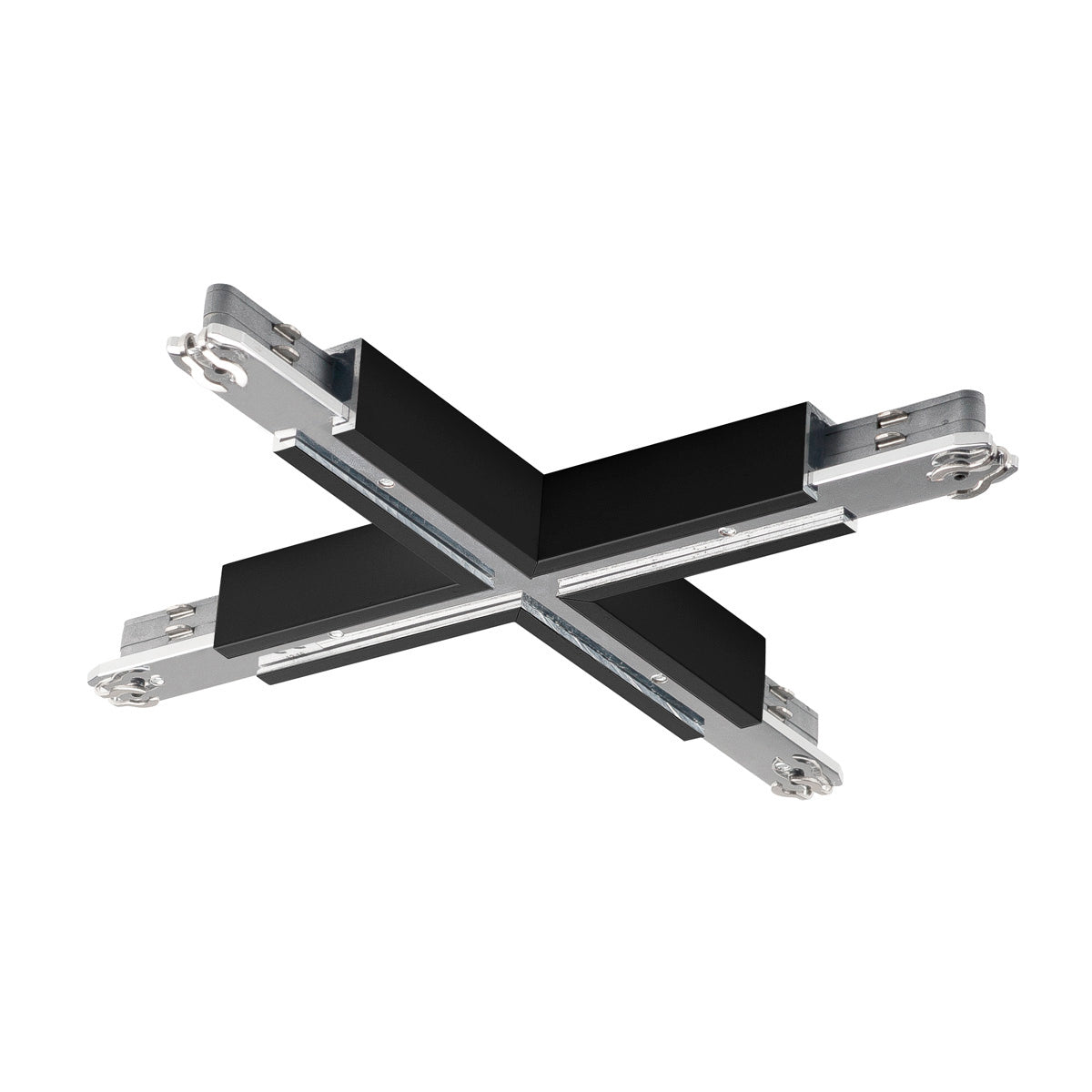 SLV X-VERBINDER, für D-TRACK Hochvolt-Stromschiene 2Phasen, schwarz