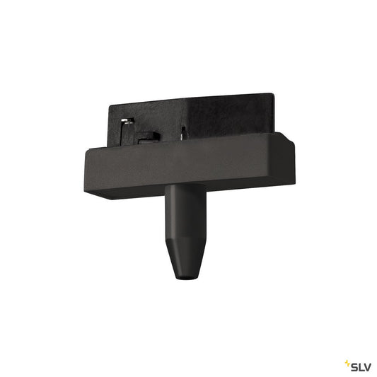 SLV LEUCHTENADAPTER, für D-TRACK Hochvolt-Stromschiene 2Phasen, schwarz, inkl. Zugentlastung für Pendelleuchten