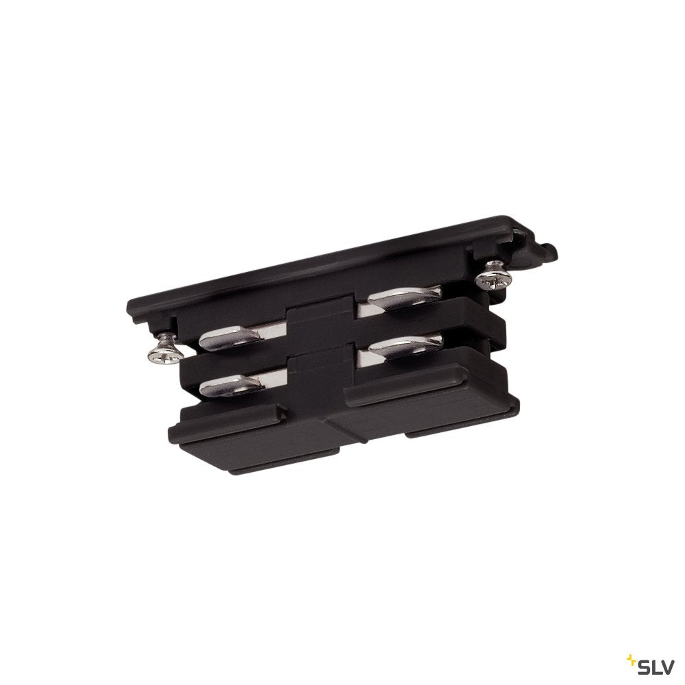 SLV Mini-Verbinder für S-TRACK 3P.-Schiene, elektrisch, schwarz