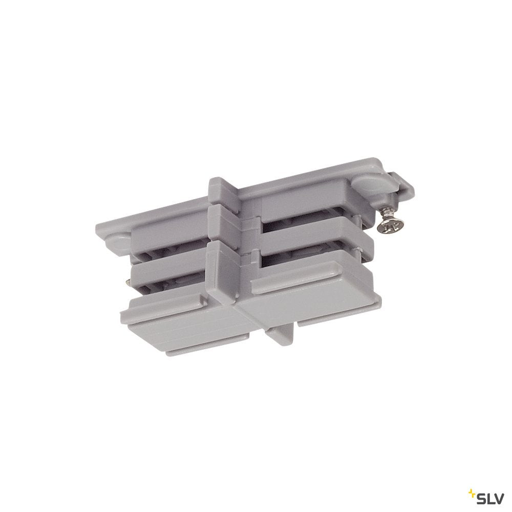 SLV Mini-Verbinder für S-TRACK 3P.-Schiene, isoliert silbergrau