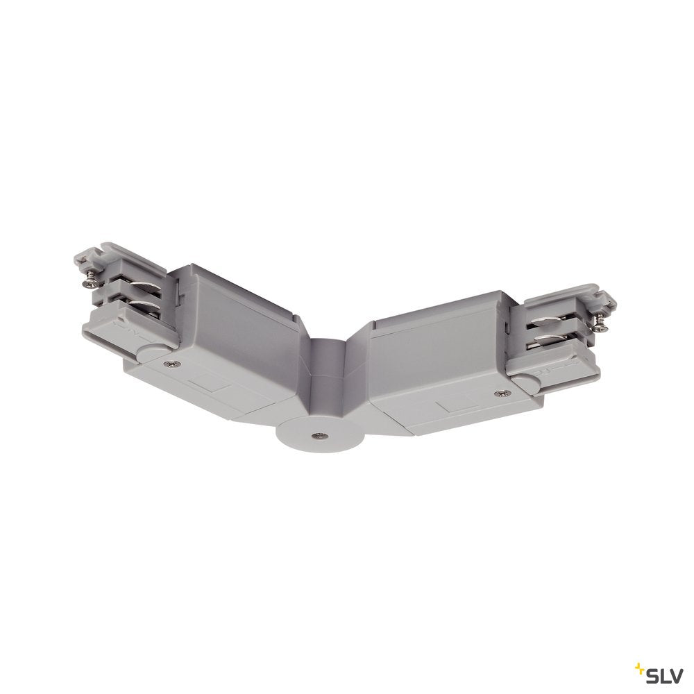 SLV Flexverbinder für S-TRACK 3P.- Schiene, silbergrau