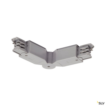 SLV Flexverbinder für S-TRACK 3P.- Schiene, silbergrau