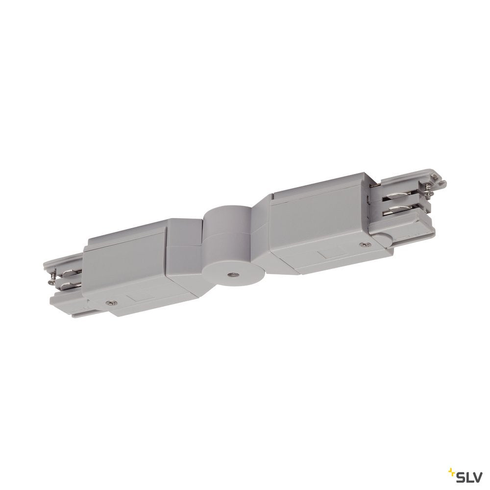 SLV Flexverbinder für S-TRACK 3P.- Schiene, silbergrau