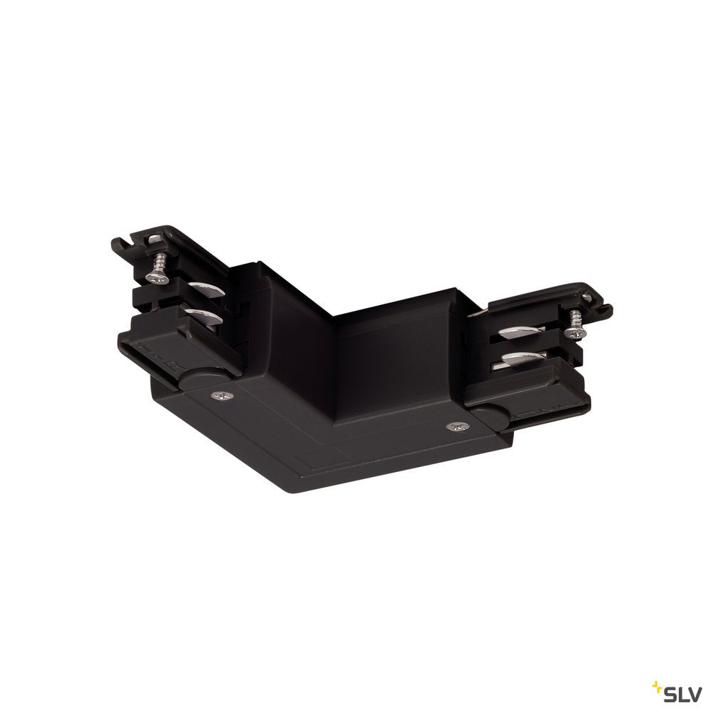 SLV L-Verbinder für S-TRACK 3P.- Schiene, Erde, L-Version, schwarz