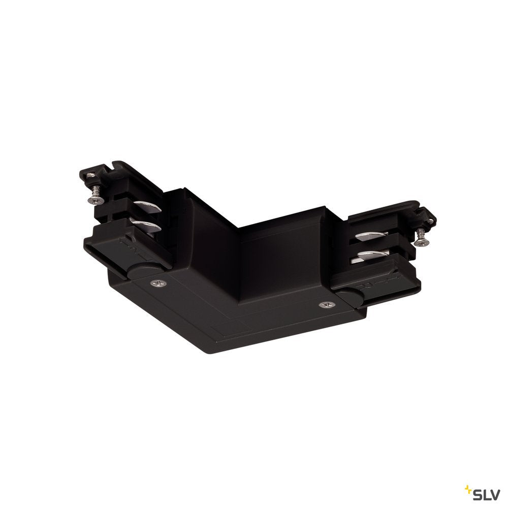 SLV L-Verbinder für S-TRACK 3P.- Schiene, Erde, R-Version, schwarz