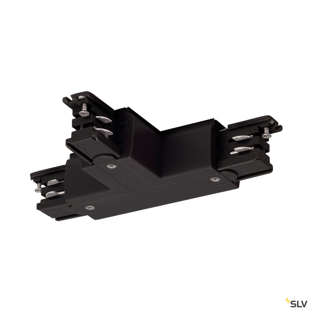 SLV T-Verbinder für S-TRACK 3P.- Schiene, Erde, L-Version, schwarz