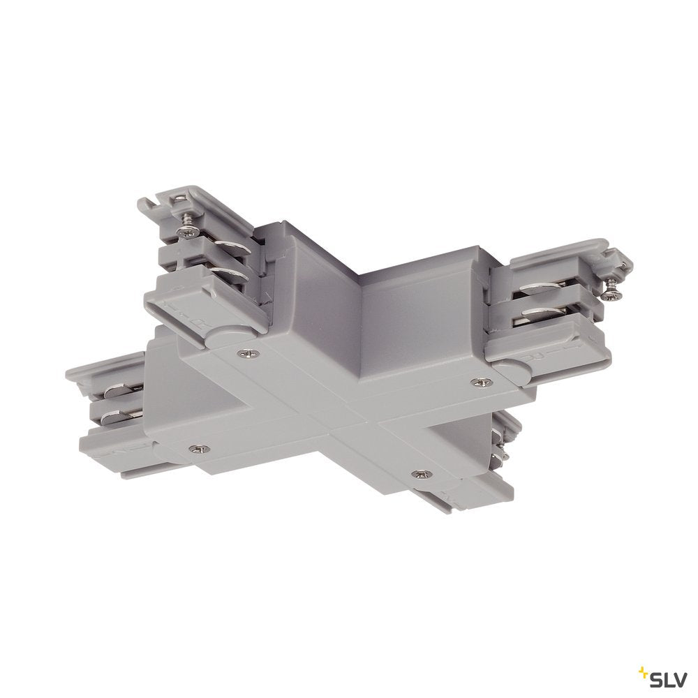 SLV X-Verbinder für S-TRACK 3P.- Schiene, silbergrau