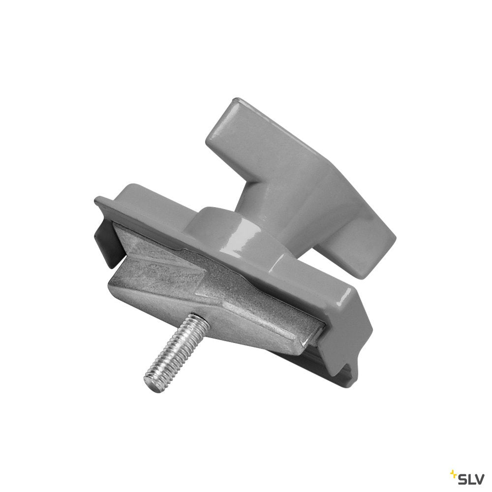 SLV Leuchtenadapter, mechanisch für S-TRACK 3P.-Schiene, silbergrau