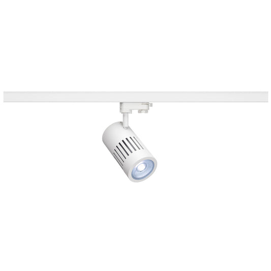SLV STRUCTEC LED 30W, rund, weiss, 4000K, 36°, inkl. 3P.-Adapter