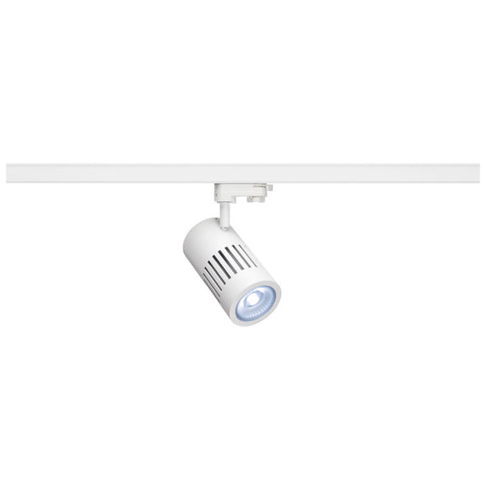 SLV STRUCTEC LED 30W, rund, weiss, 4000K, 60°, inkl. 3P.-Adapter