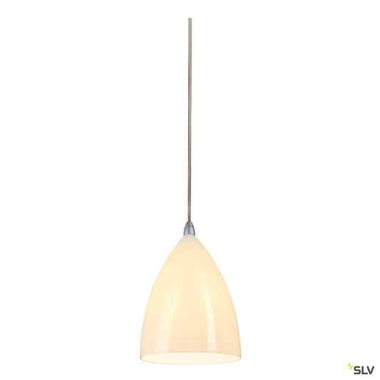 SLV TONGA 4 Pendelleuchte für EASYTEC II,chrom, Keramik weiss, E14 max. 60W