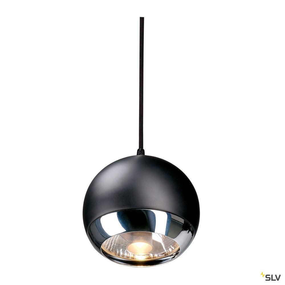 SLV LIGHT EYE PENDEL für EASYTEC II, chrom/schwarz, GU10, max. 75W