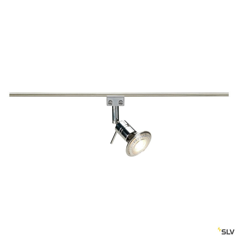 SLV Solo 90° Lampenkopf für GLU- TRAX, chrom, MR16, max. 35W, schwenkbar