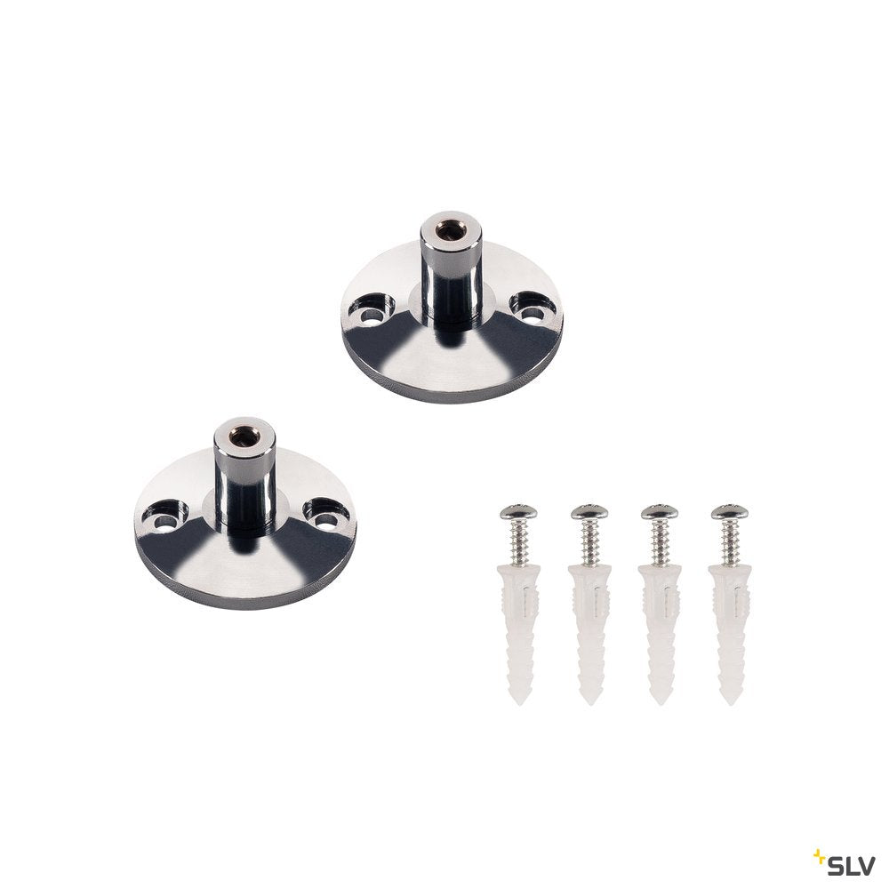 SLV Wandhalterung f. NV-Seilsystem chrom 3cm