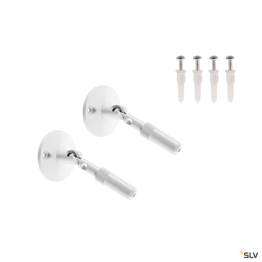 SLV WANDHALTER, für TENSEO Niedervolt-Seilsystem, lang, weiß, 2 Stück